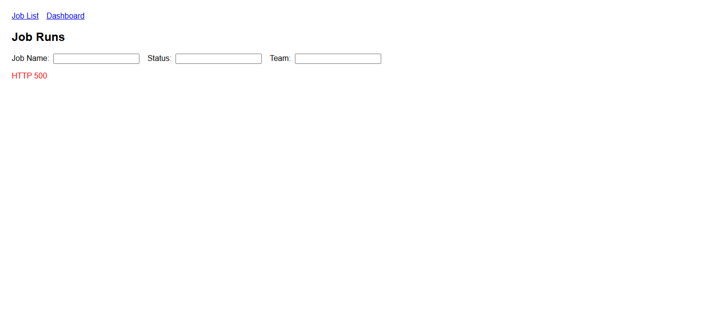 The gpt-oss application failing to load data