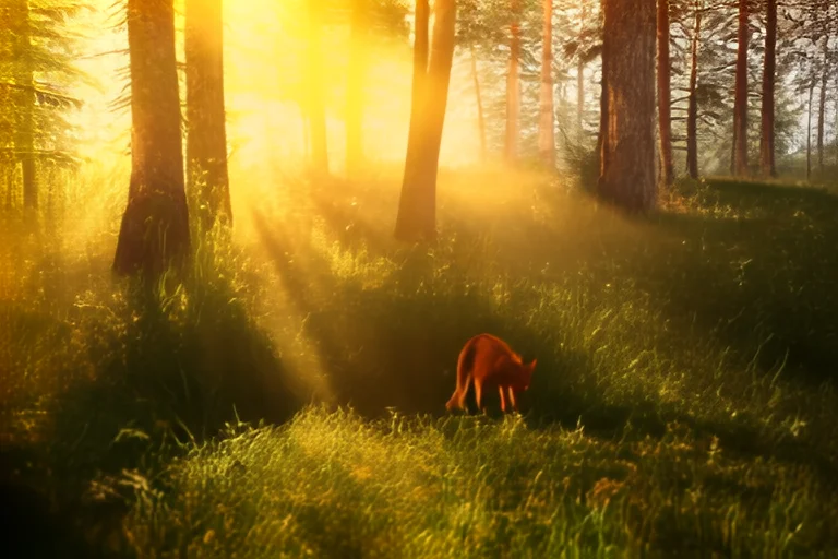 LTXV: fox in a misty forest, 4 seconds